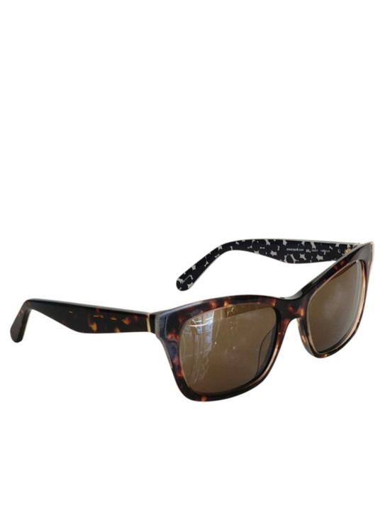 KATE SPADE Jenae Brown Tortoise Polarized Square Cat Eye Sunglasses 53 mm 12 main image 8